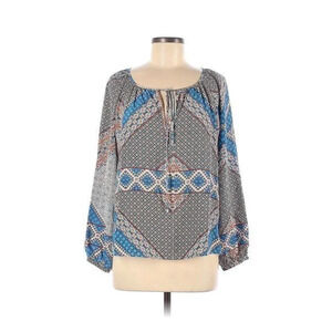 Yumi Kim Silk Medallion Print Blouse S